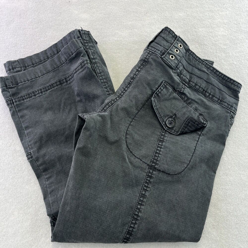 Plugg Womens Black Capri Pants Size 1 Vintage Cropped Pants